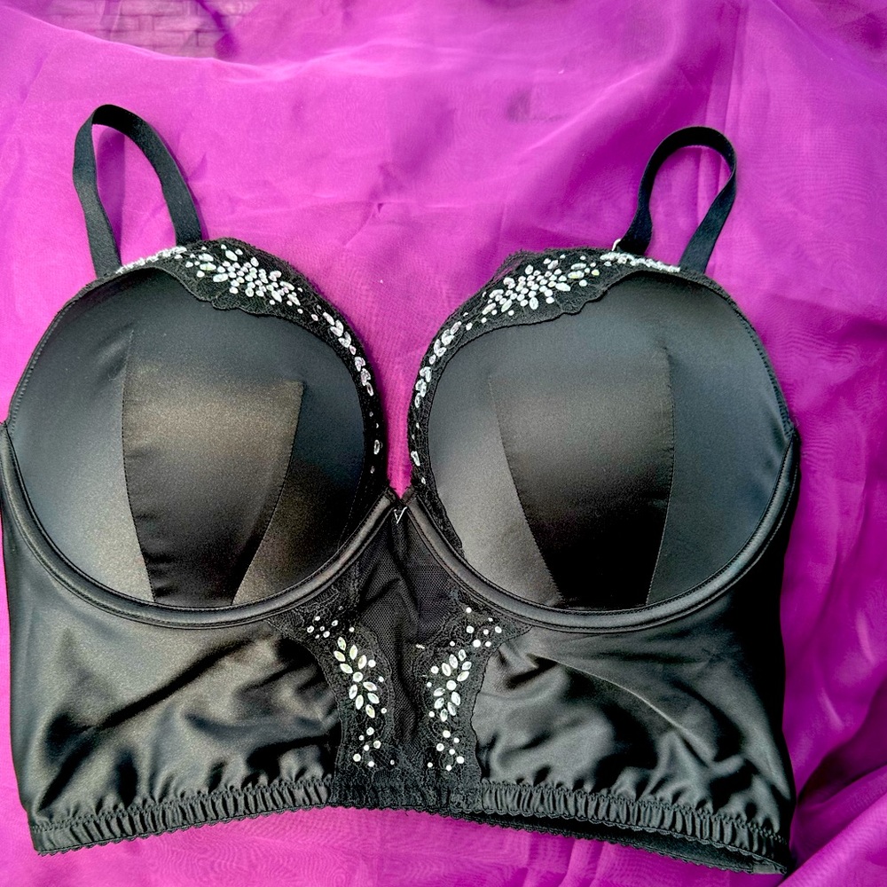 Very Sexy Corset Bra with Rhinestones!